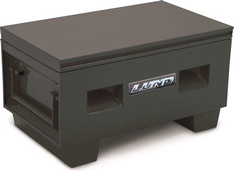 Lund 708048 Black Steel Job Site/Chest Storage Box